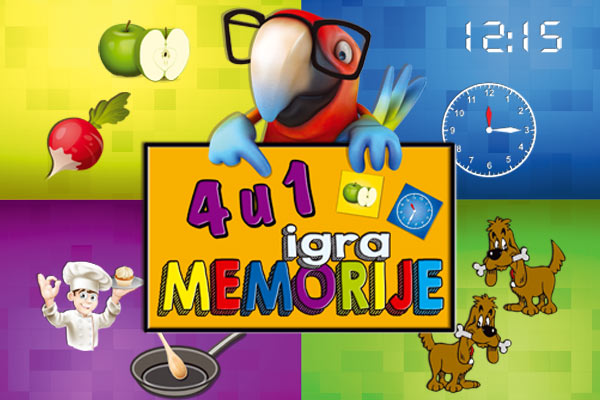 edukativna Igra memorije 4u1